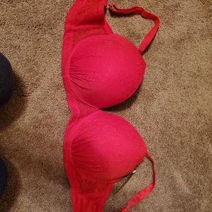 Youmita 32DDD push up Red Bra NWT